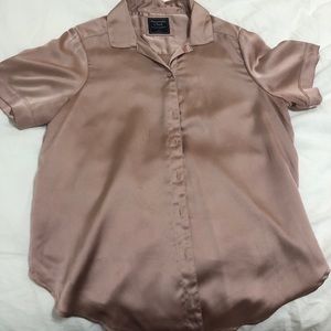 Blush pink, silk top!